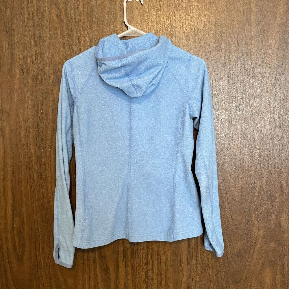 The North Face TKA 100 Womens Small Blue Fleece Masonic Hoodie Full Zip Jacket - Picture 2 of 9